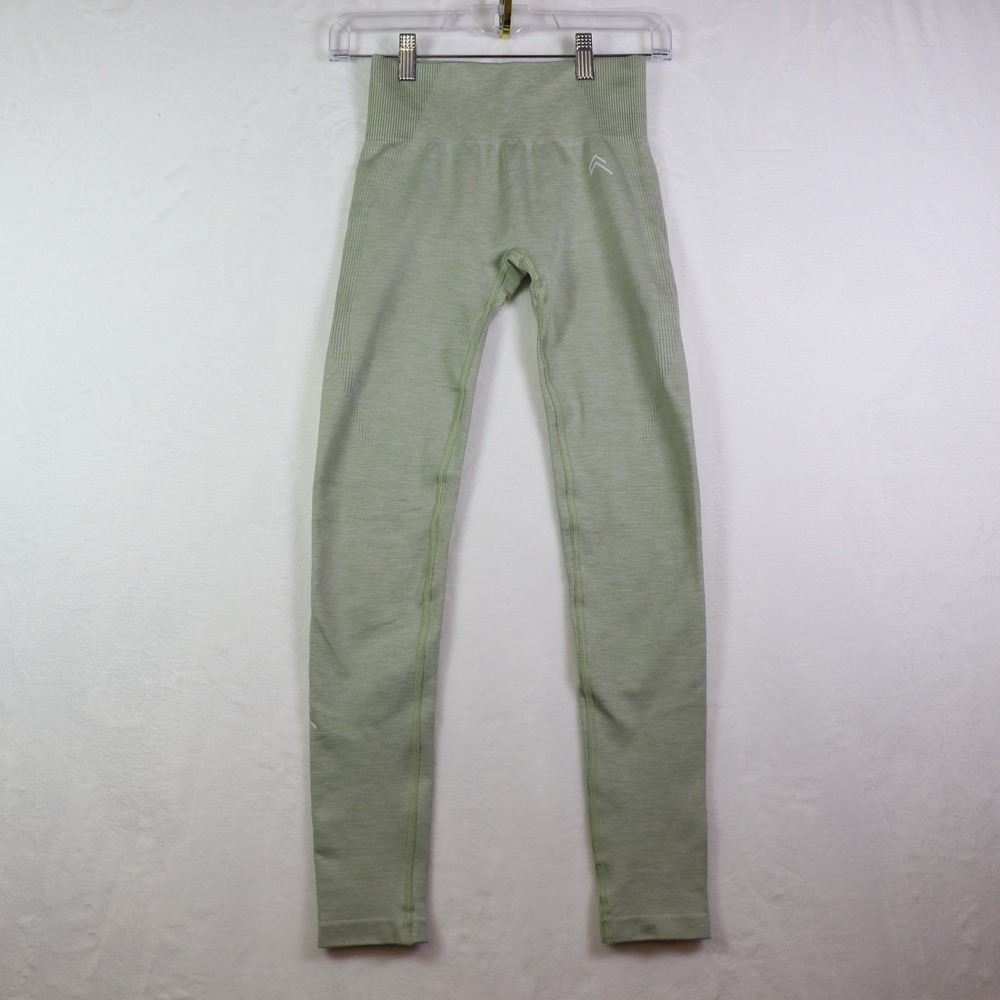 ONER Seamless Beige High Waist Leggings Athletic Yoga Pants, Small‎